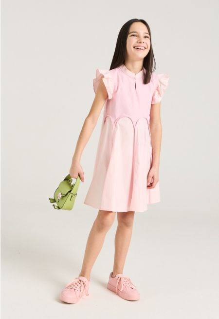 Two Toned Sleeveless Dress