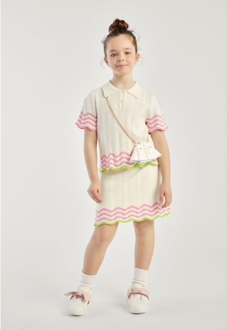 Knitted Textured Skirt