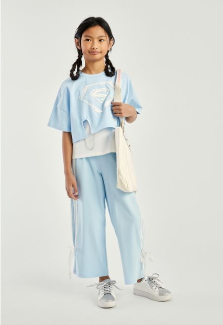 Ribbon Hems Sweatpants