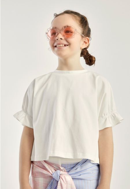 Solid Drop Shoulders T Shirt