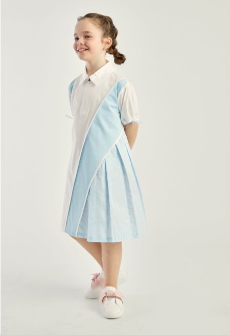 Side Pleats Summer Dress