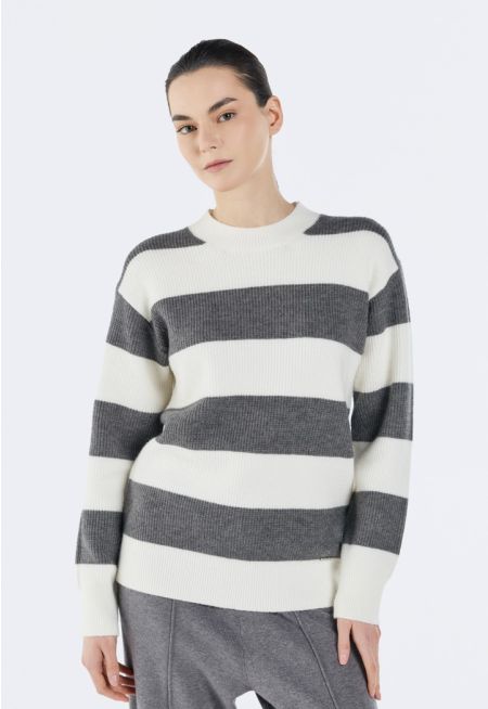 Striped Knitted Sweater