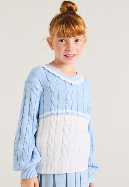 Textured Knitted Sweater