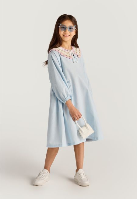 Crochet Collar Dress