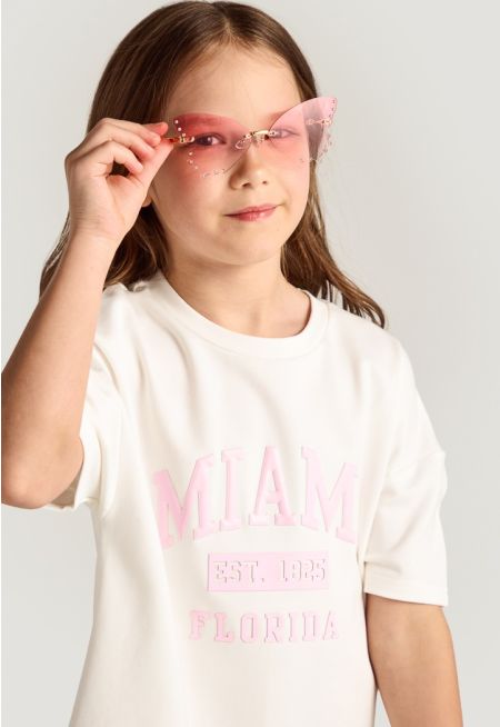 Rubber Print T Shirt