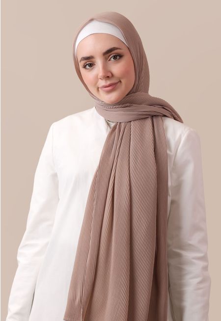 Chiffon Pleated Scarf