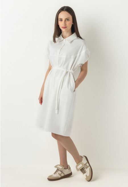 Textured Shirt Dress