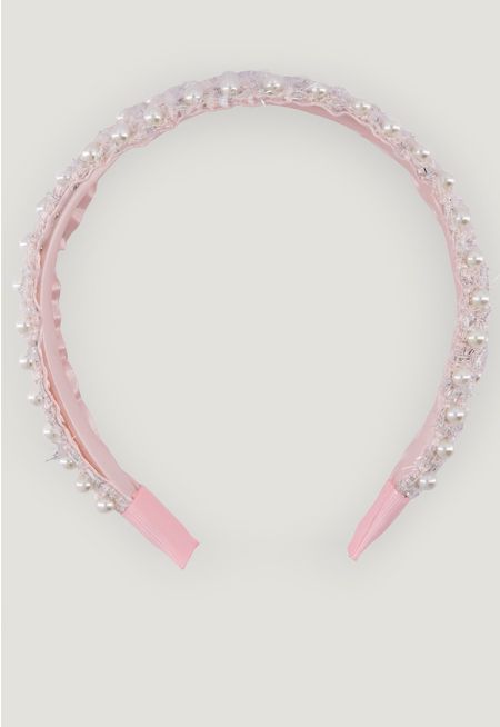 Pearl Tweed Sparkle Headband