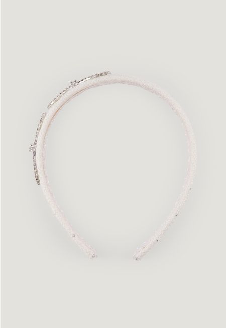 Crystal Bow Drape Hand band