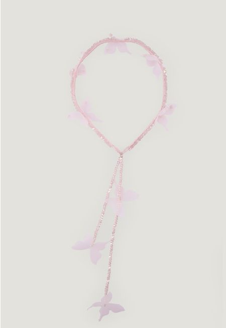 Beaded Butterfly Accents Headband