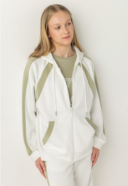 Contrast Zipped Jacket