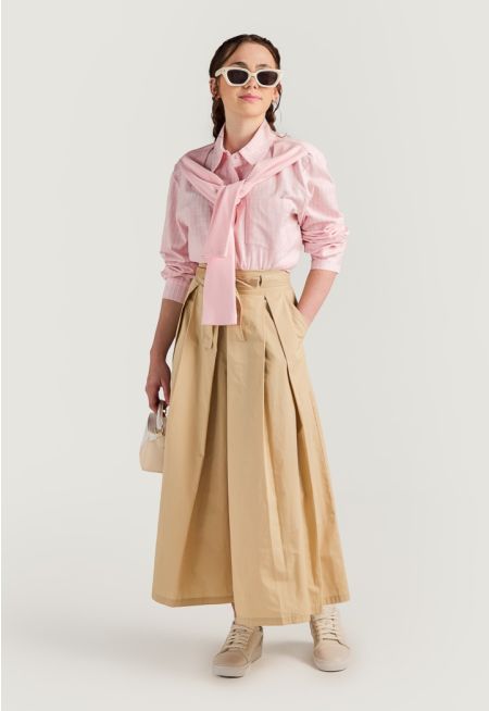 Iconic Pleated Palazzo Trousers