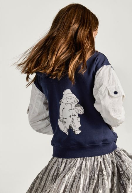 Embroidered Contrast Hoodie