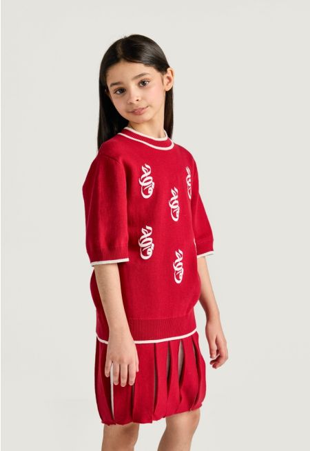 Qatar National Day Printed Top